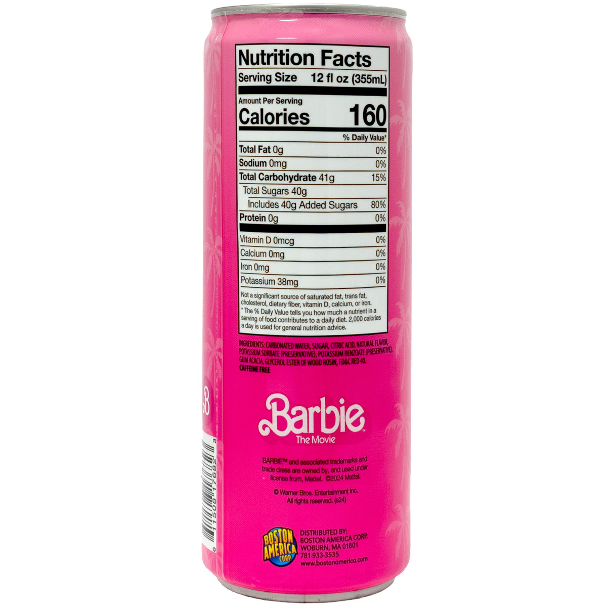 Barbie Cherry Lime Party Punch Drink 355ml