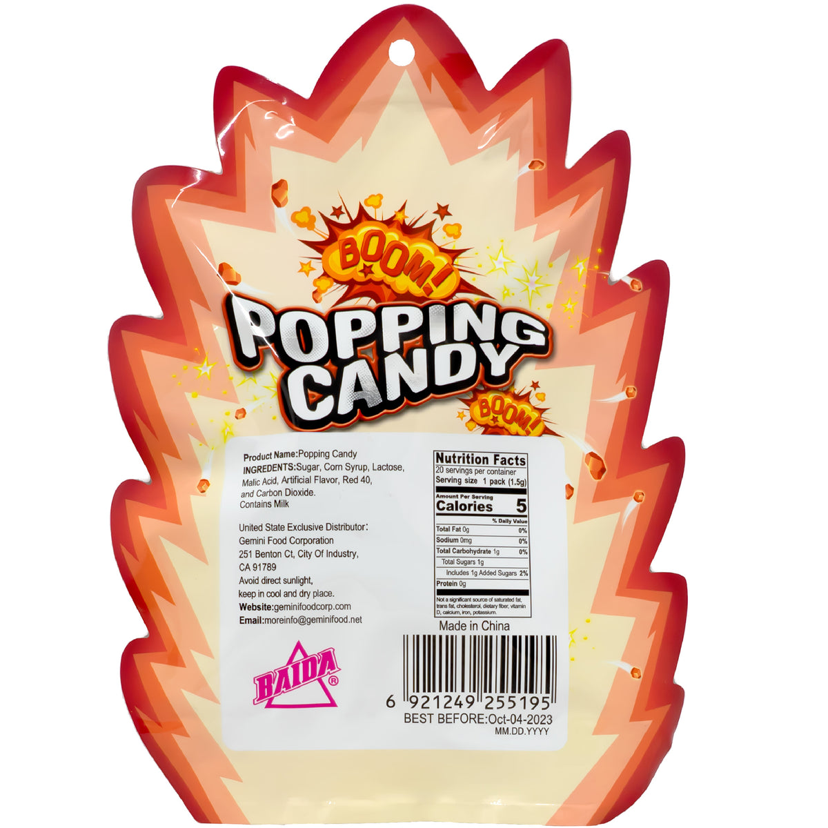 Boom! Popping Candy Peach Flavor 30g