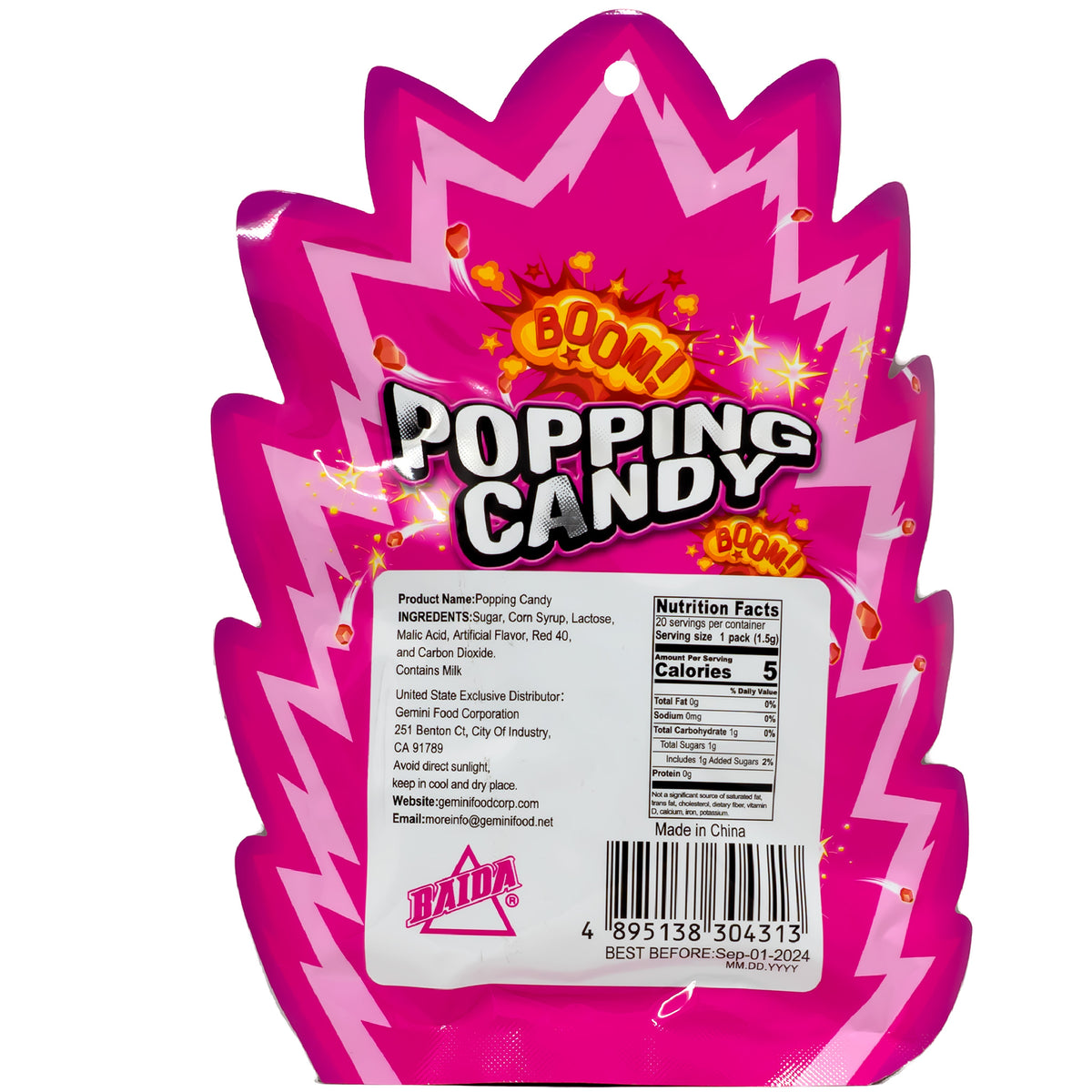 Popping Candy Strawberry Flavor 30g