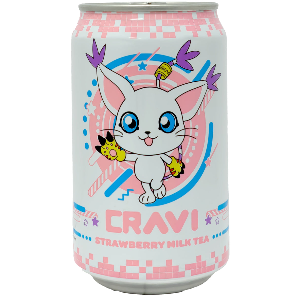 Cravi Digimon Strawberry Milk Tea 315ml
