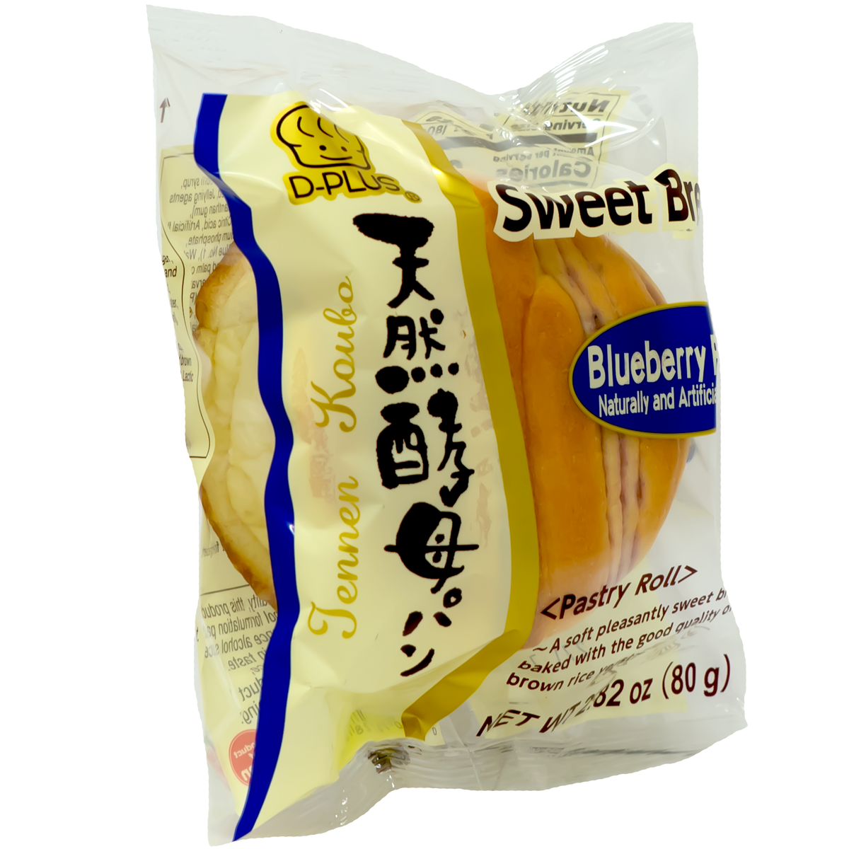 D PLUS Baked Wheat Cake Blueberry 80g