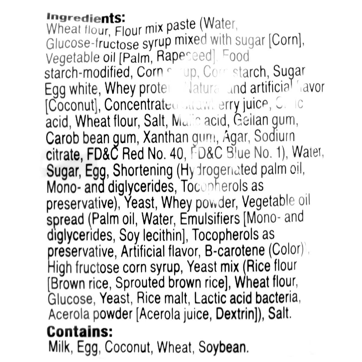 D PLUS Baked Wheat Cake Strawberry 80g