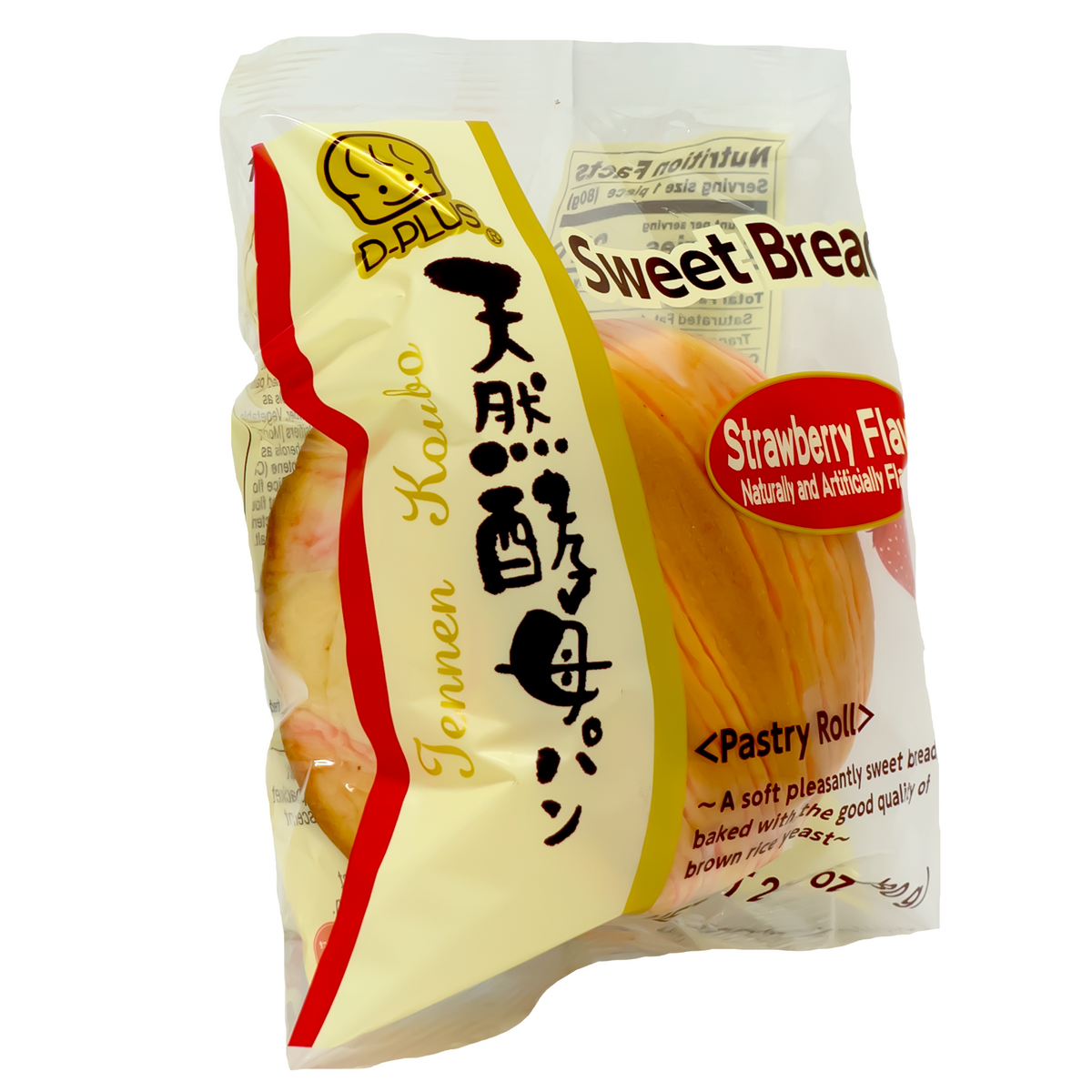 D PLUS Baked Wheat Cake Strawberry 80g