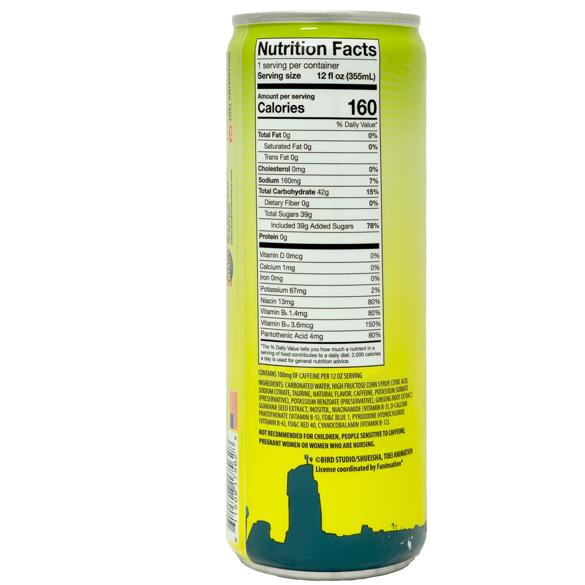 Dragon Ball Z Warrior Power Energy Drink 355ml
