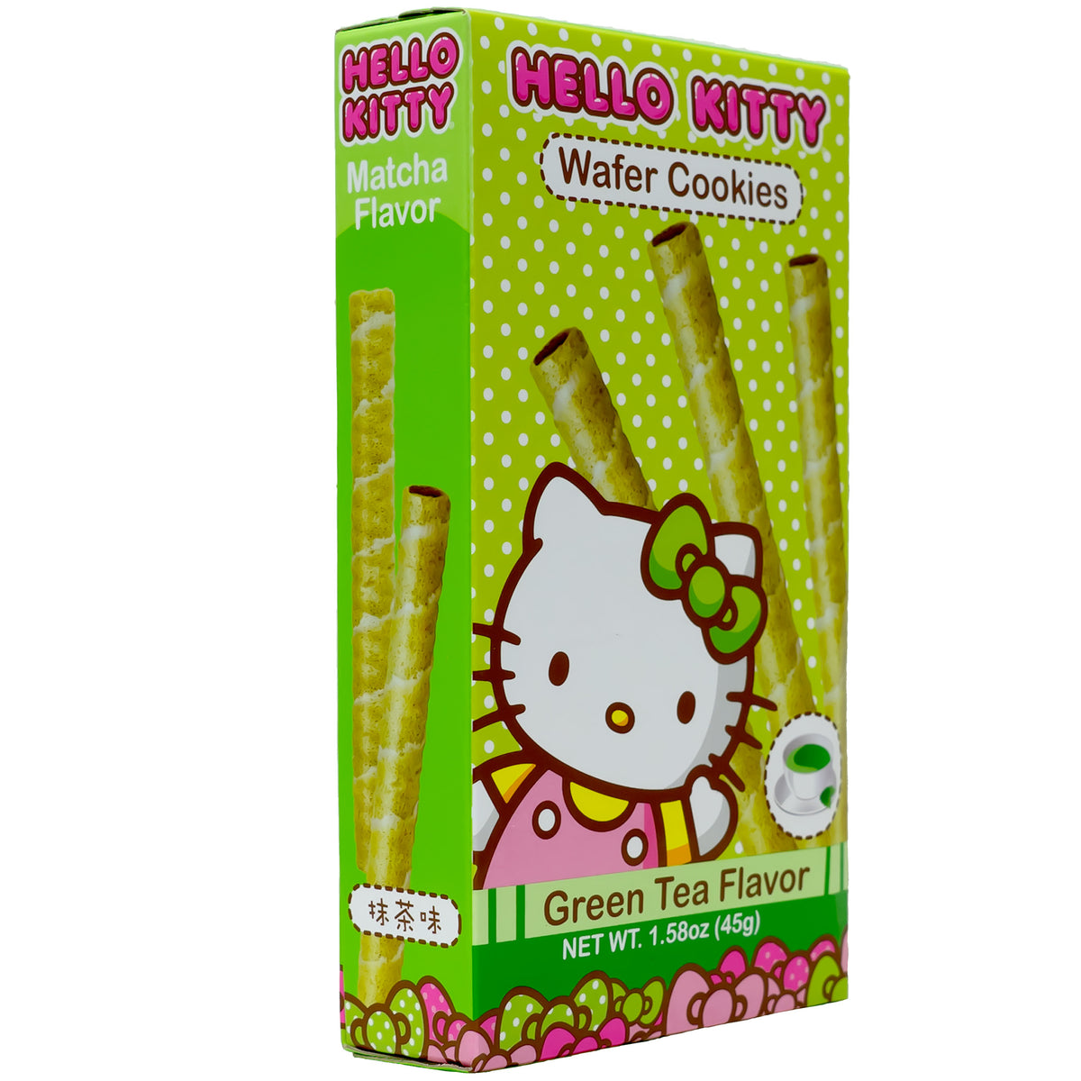 Hello Kitty Wafer Cookies Green Tea Flavor 45g