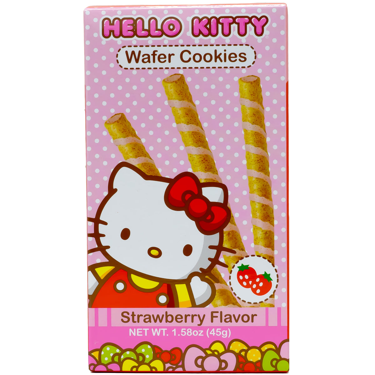 Hello Kitty Wafer Cookies Strawberry Flavor 45g