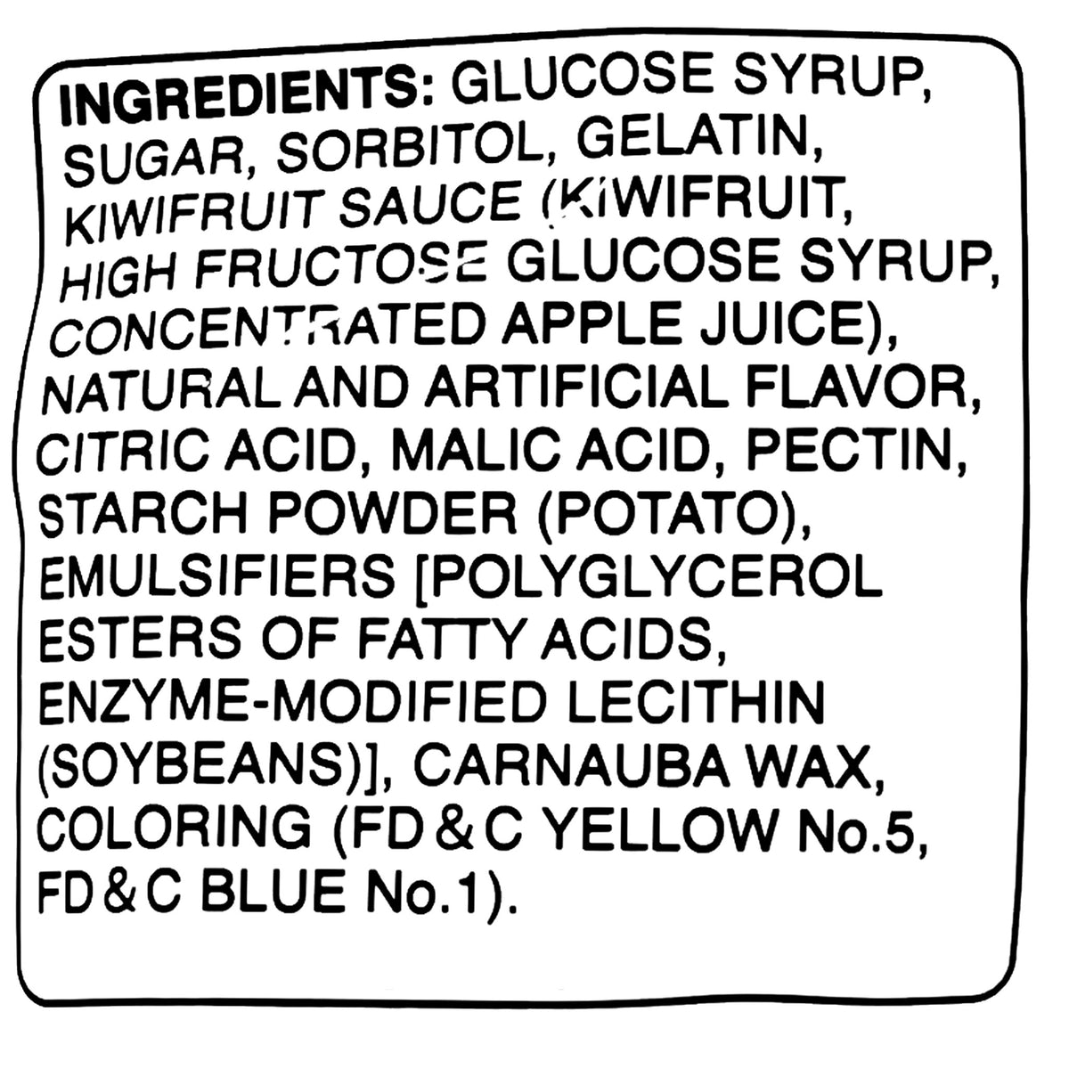 Kasugai Kiwifruit Gummy Candy 107g