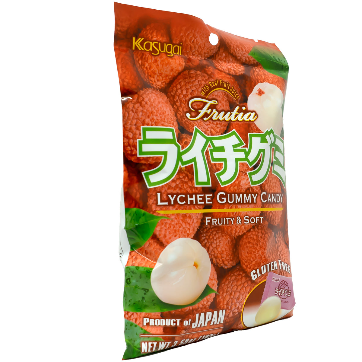 Kasugai Lychee Gummy Candy 102g