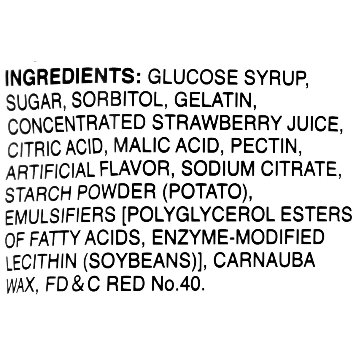 Kasugai Strawberry Gummy  Candy 107g