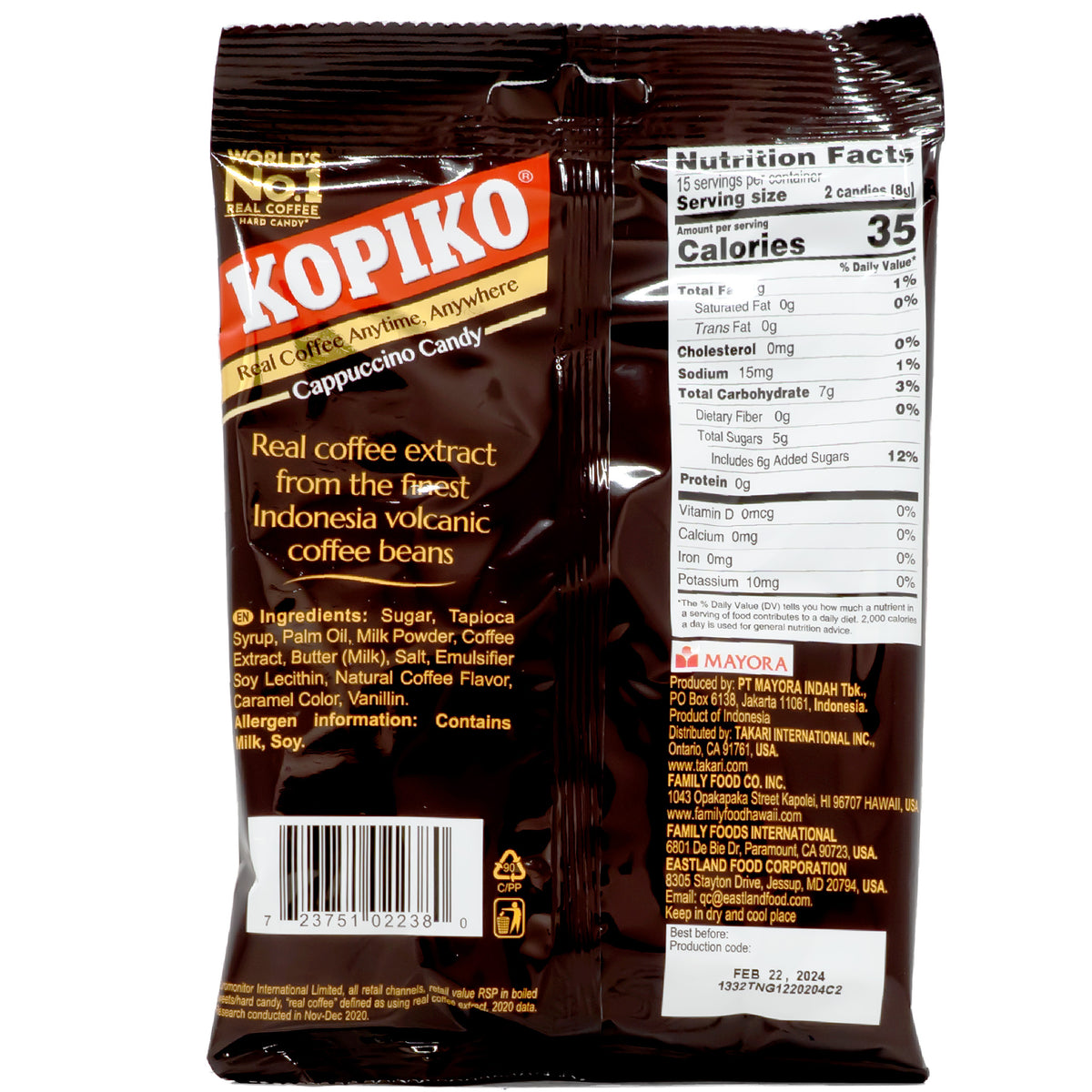 Kopiko Cappuccino Candy 120g