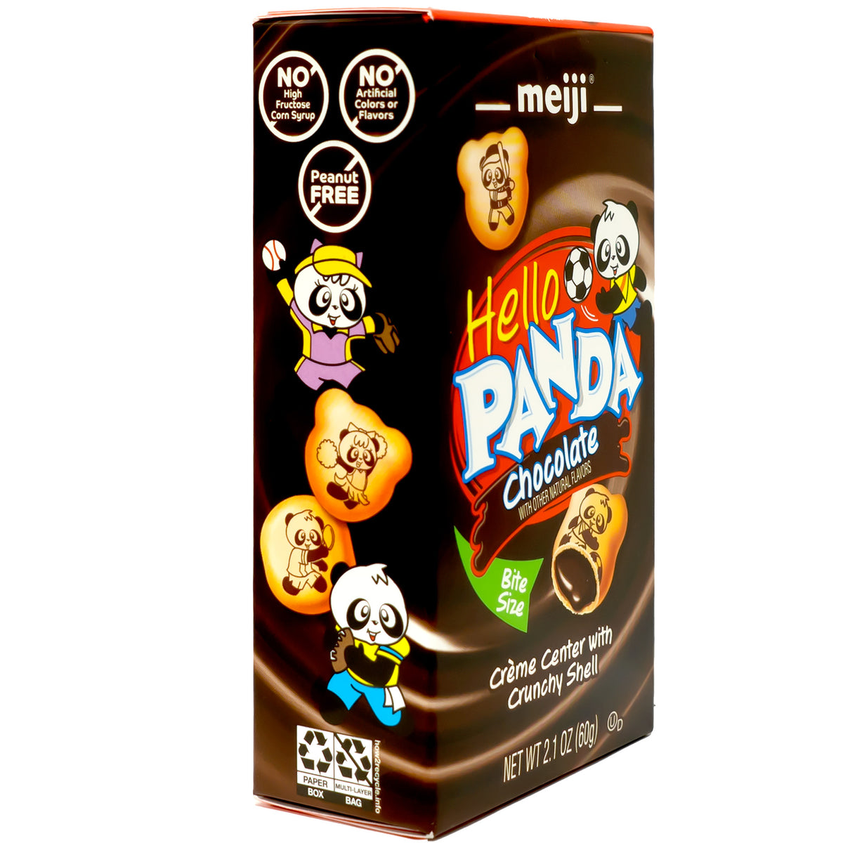 Meiji Hello Panda Cookies Filled with Chocolate Cream 60g