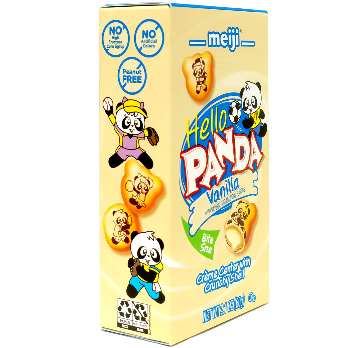 Meiji Hello Panda Cookies Filled with Vanilla Cream 60g