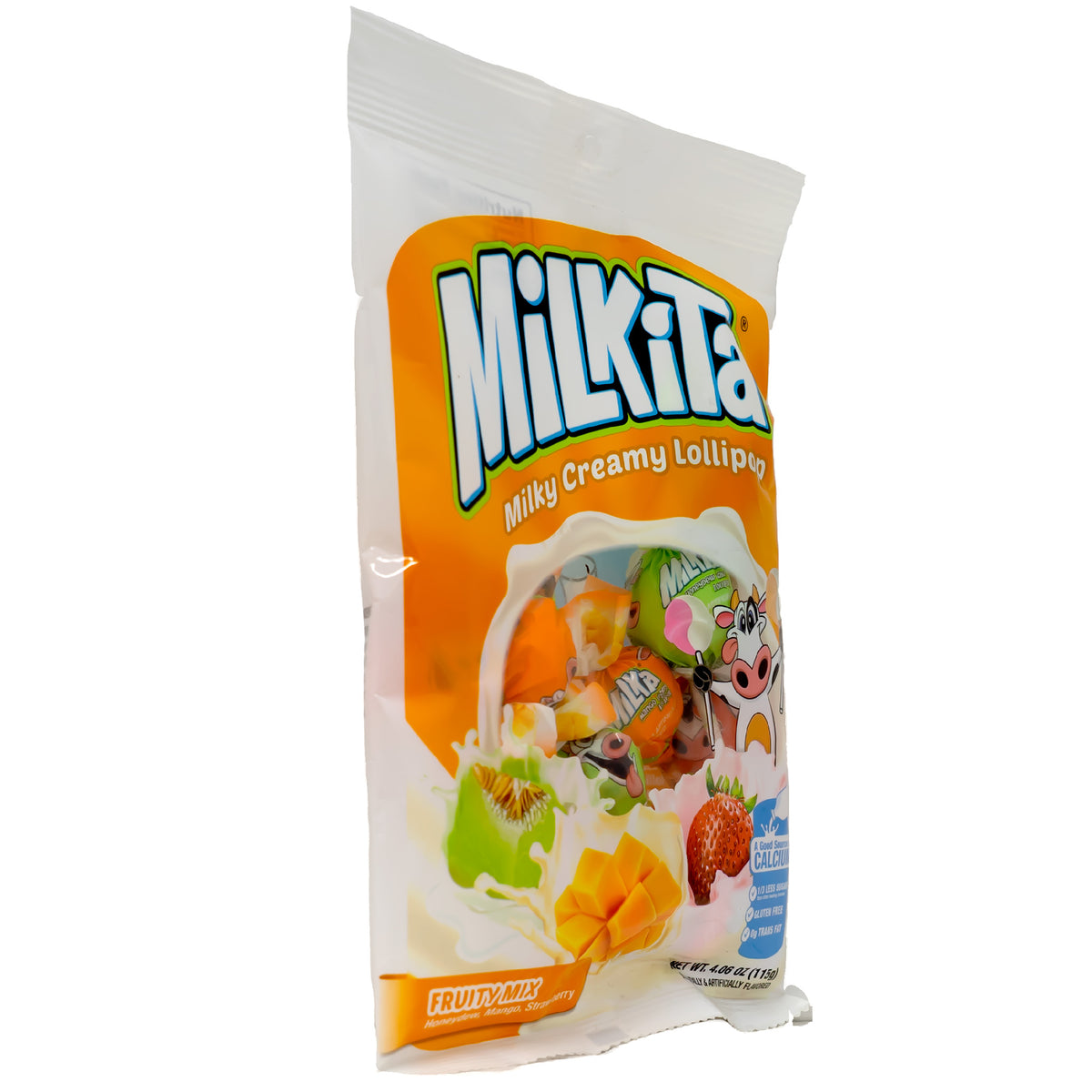 Milkita Creamy Shake Lollipop Fruity Mix Flavors 115g