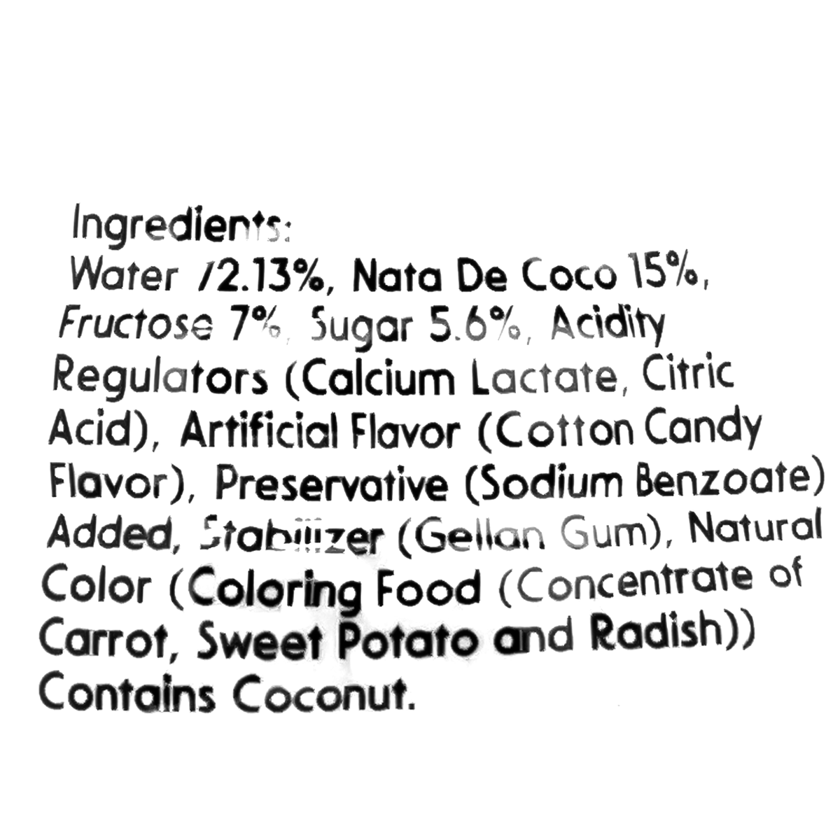 Mogu Cotton Candy Flavored Drink with Coconut Jelly 320ml