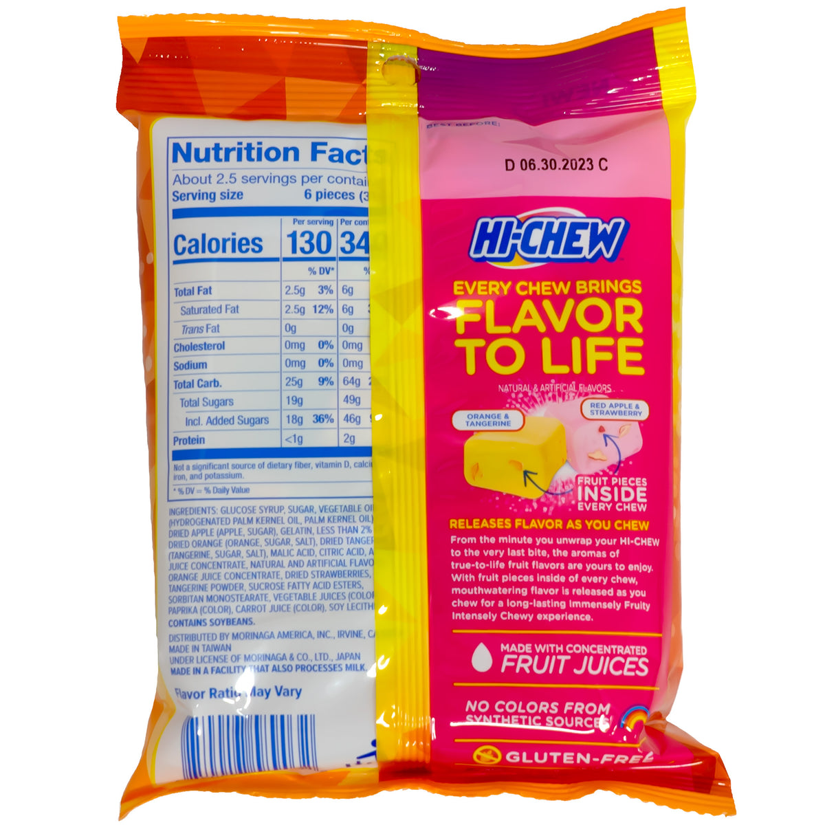 Morinaga Hi-Chew Fruity Candy Plus Fruit Flavor 80g