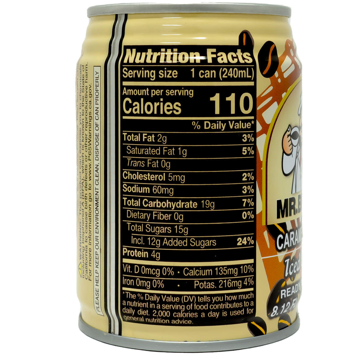Mr. Brown Iced Coffee Caramel Latte Flavor 240ml