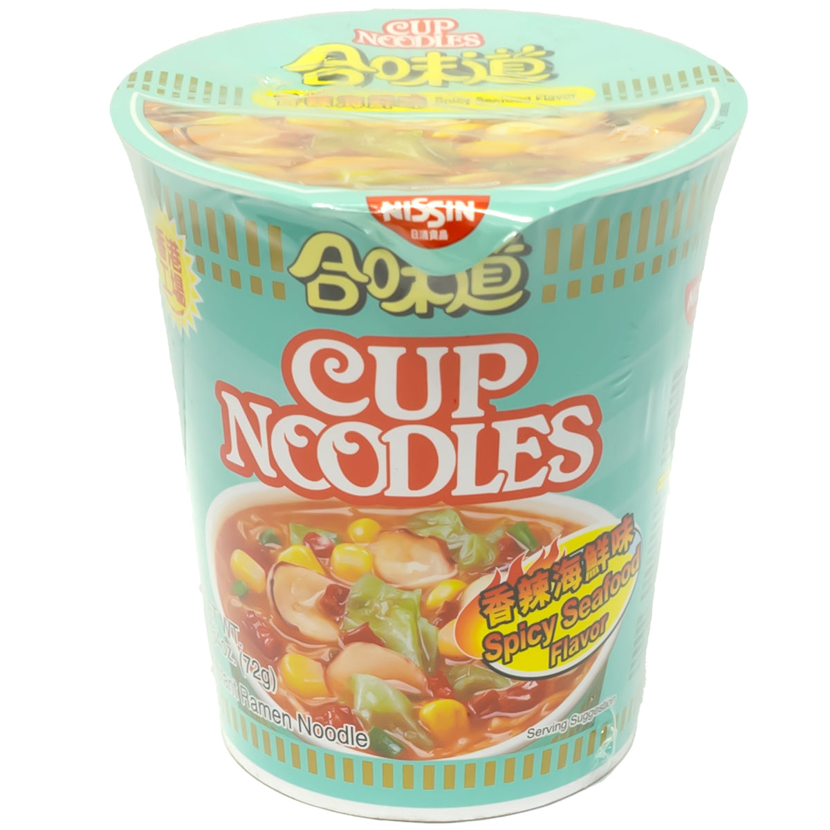 Nissin Cup Noodles Instant Noodle Spicy Seafood Flavor 72g