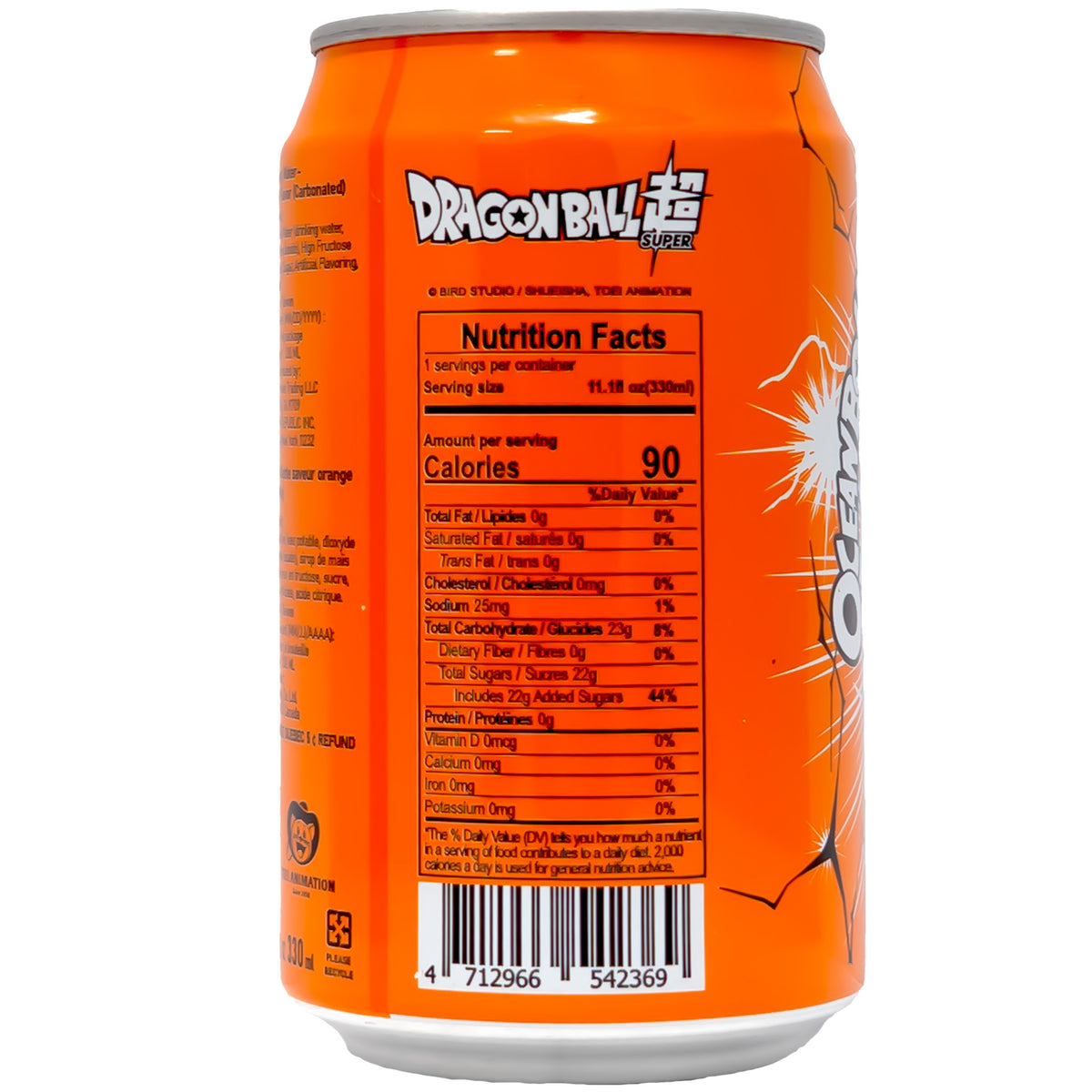 Ocean Bomb Dragon Ball Orange Flavor Soda 330ml
