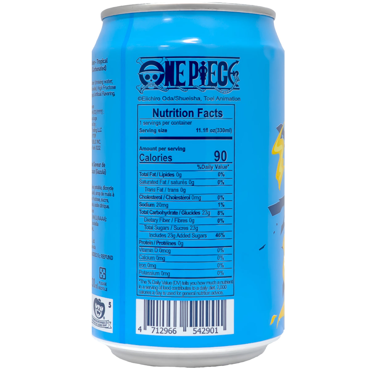 Ocean Bomb One Piece Tropical Fruit Flavor Soda 330ml