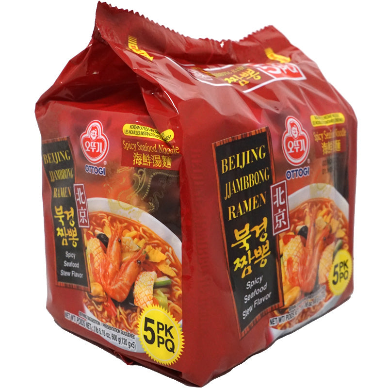Ottogi Beijing Spice Seafood Noodle 120g - 5 Pack