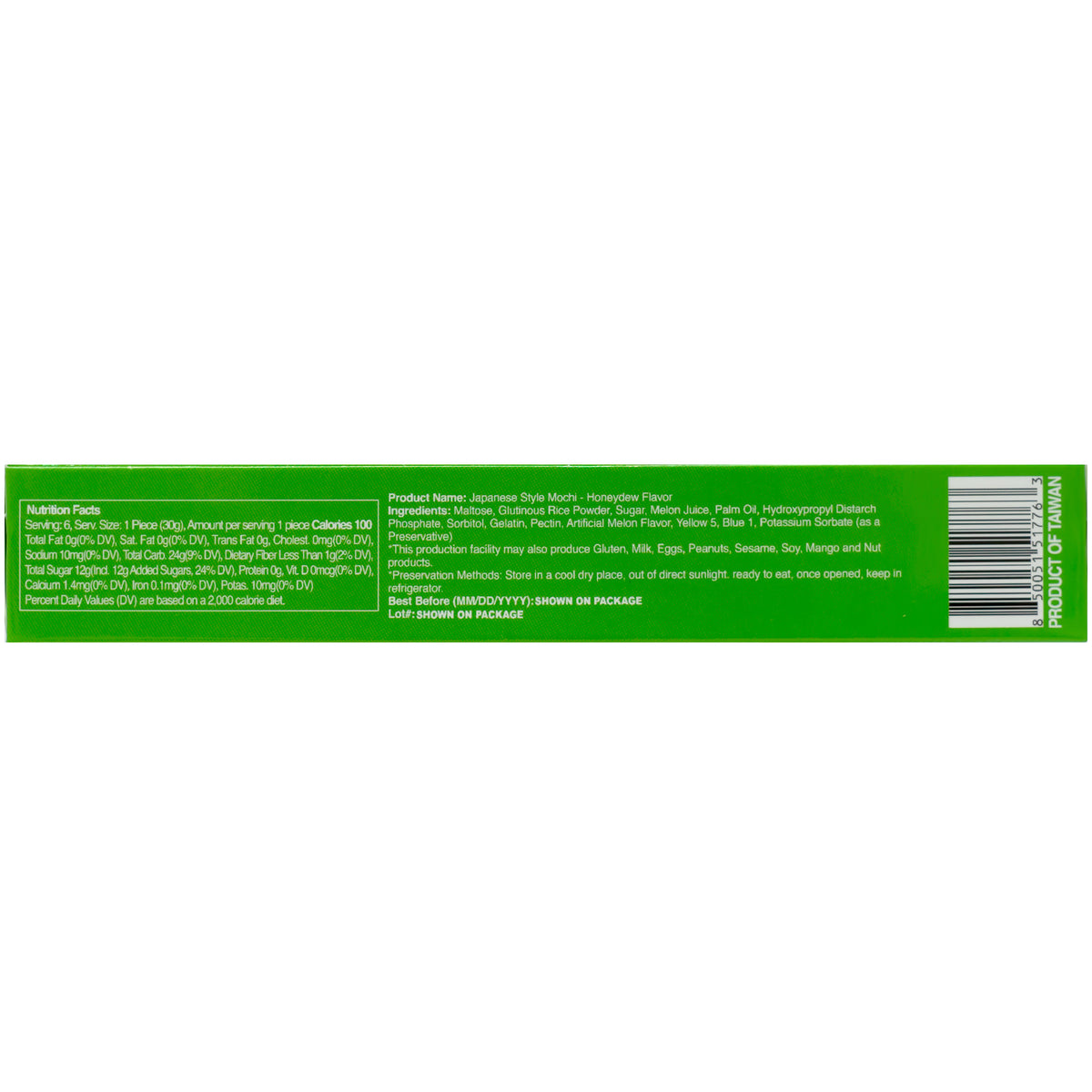 Pocas Much Mochi Honeydew Flavor 180g