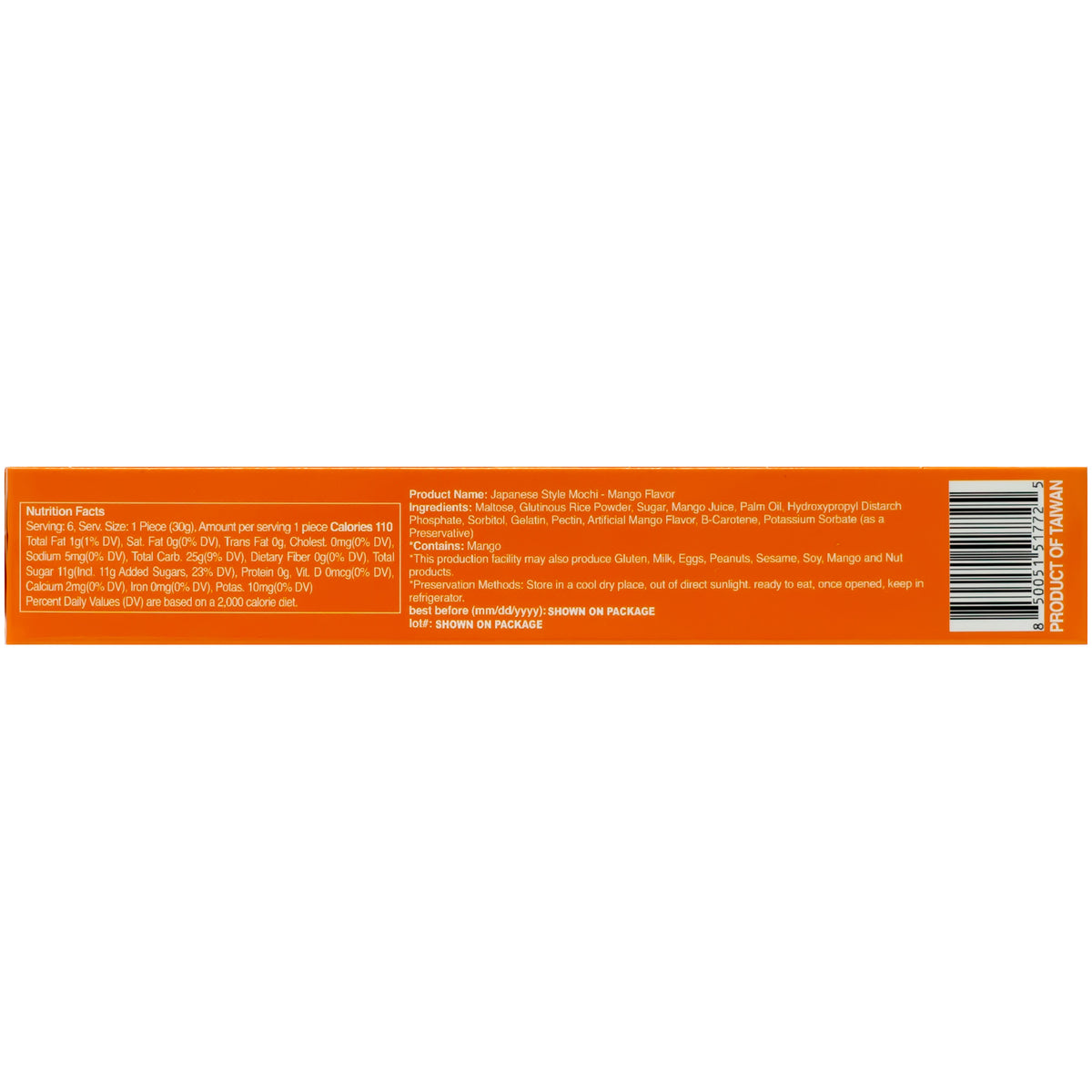 Pocas Much Mochi Mango Flavor 180g
