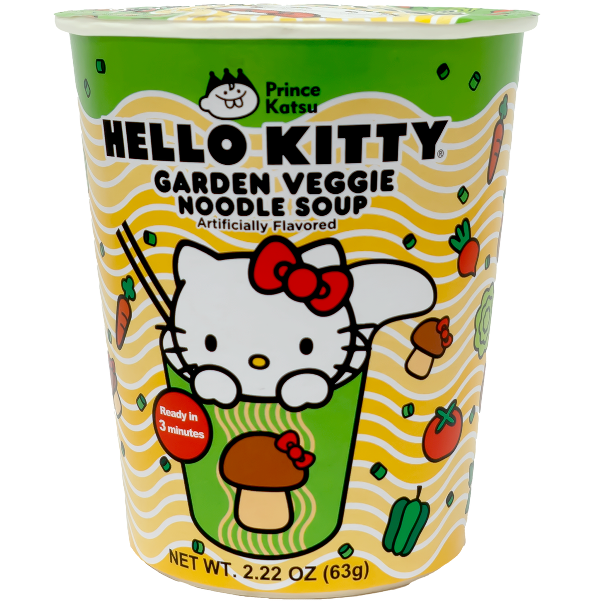 Prince Katsu Hello Kitty Garden Veggie Noodle Soup 63g
