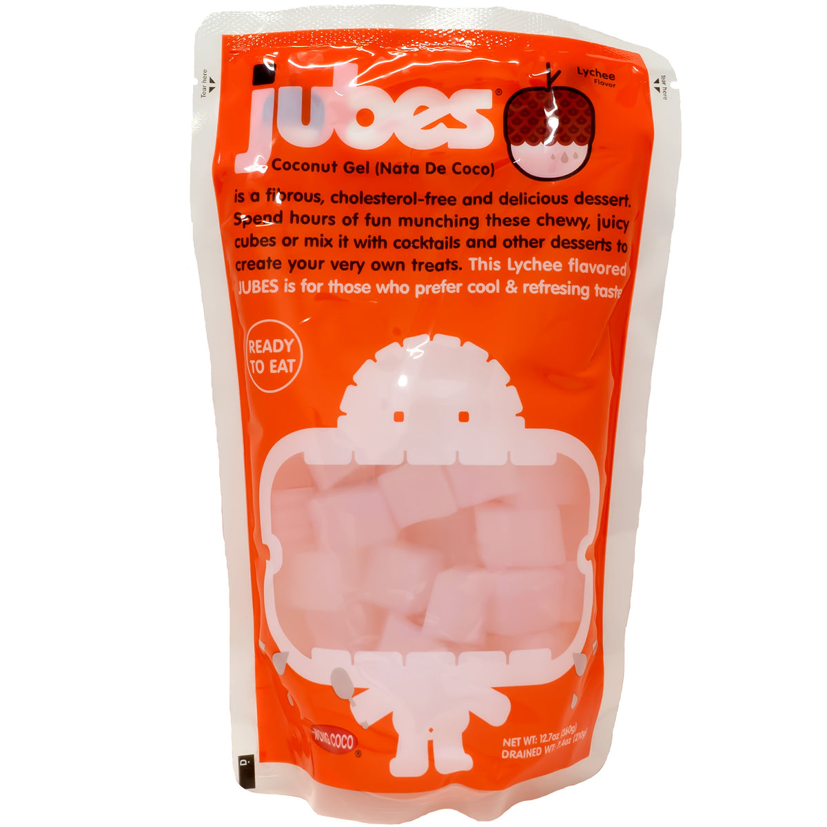 Wong Coco Jubes Nata De Coco Lychee Flavor 360g