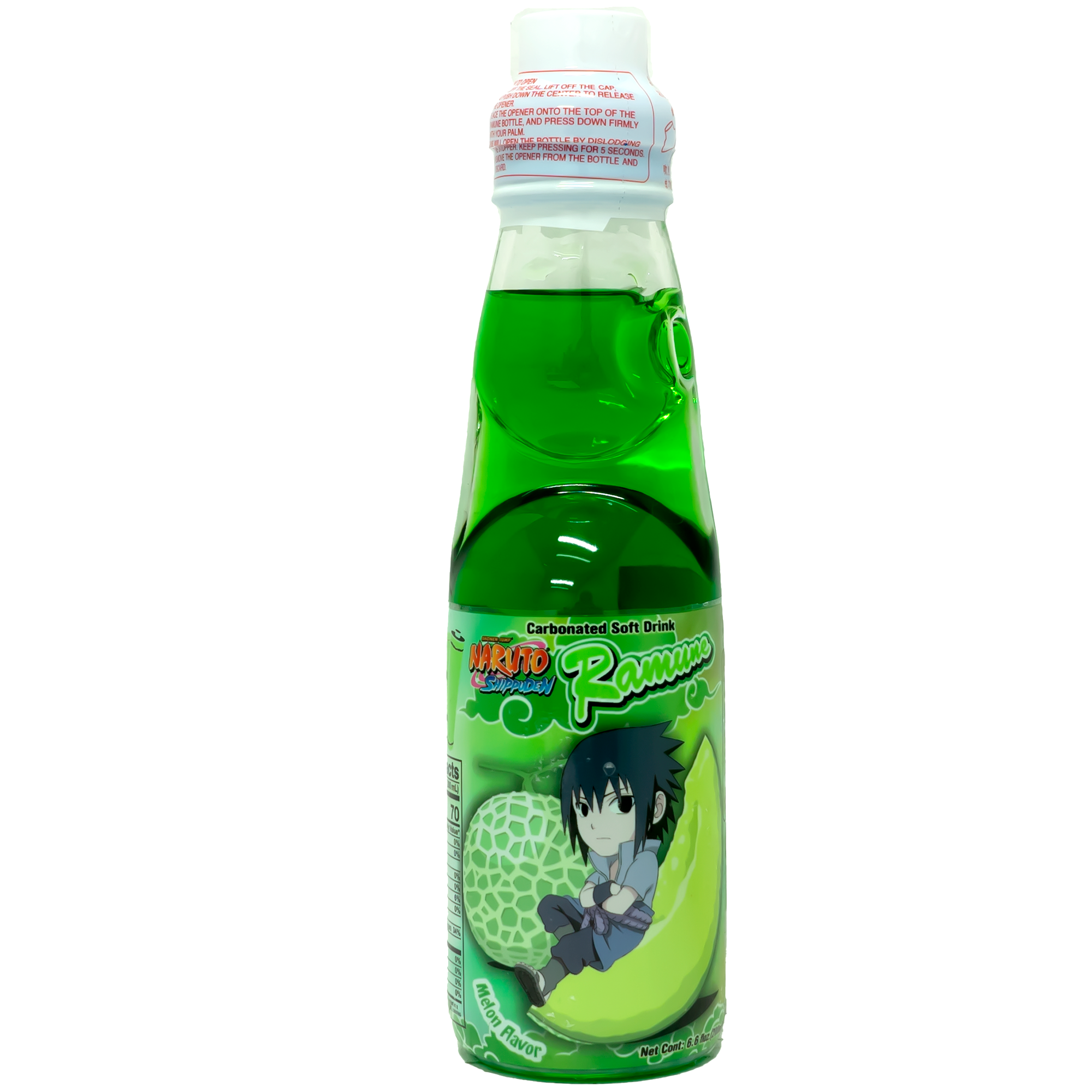 The package features a playful and energetic design with a character illustration from the popular anime series. The bright green color of the drink contrasts beautifully with the detailed artwork, making it an eye-catching addition to any beverage collection.