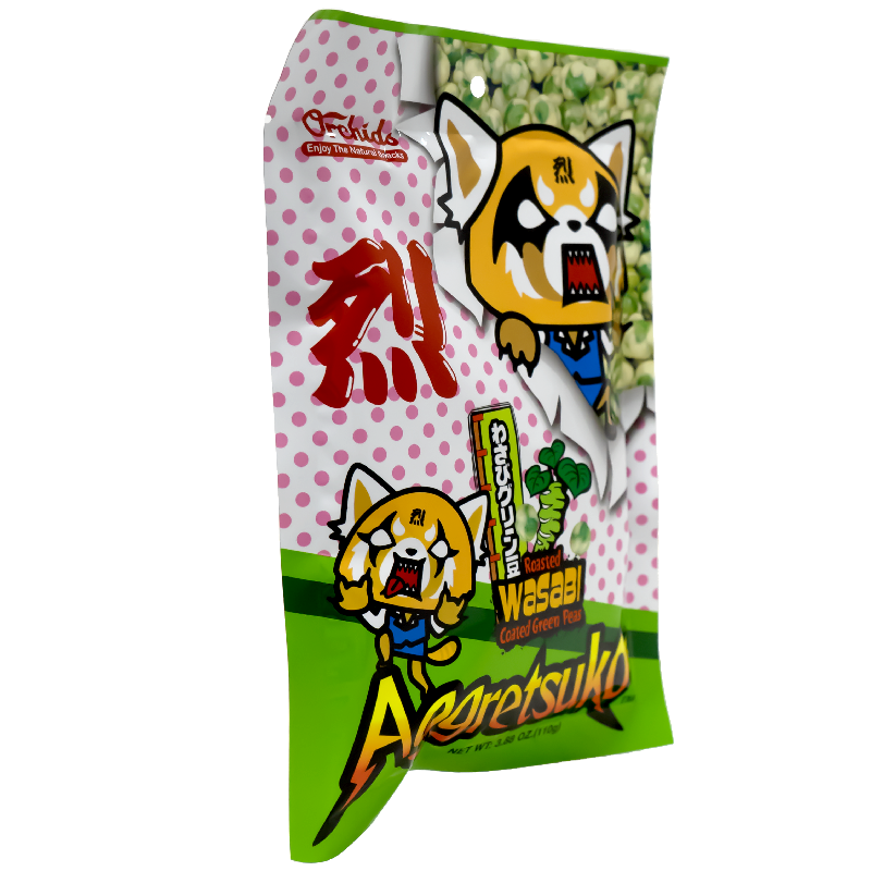 Aggretsuko Roasted Wasabi Coated Green Peas 110g
