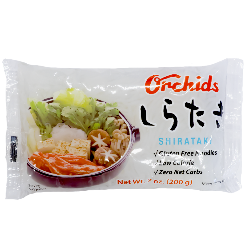 Front view of package contains a bowl filled with Shiitake, mushrooms, tofu, meat and vegetables.