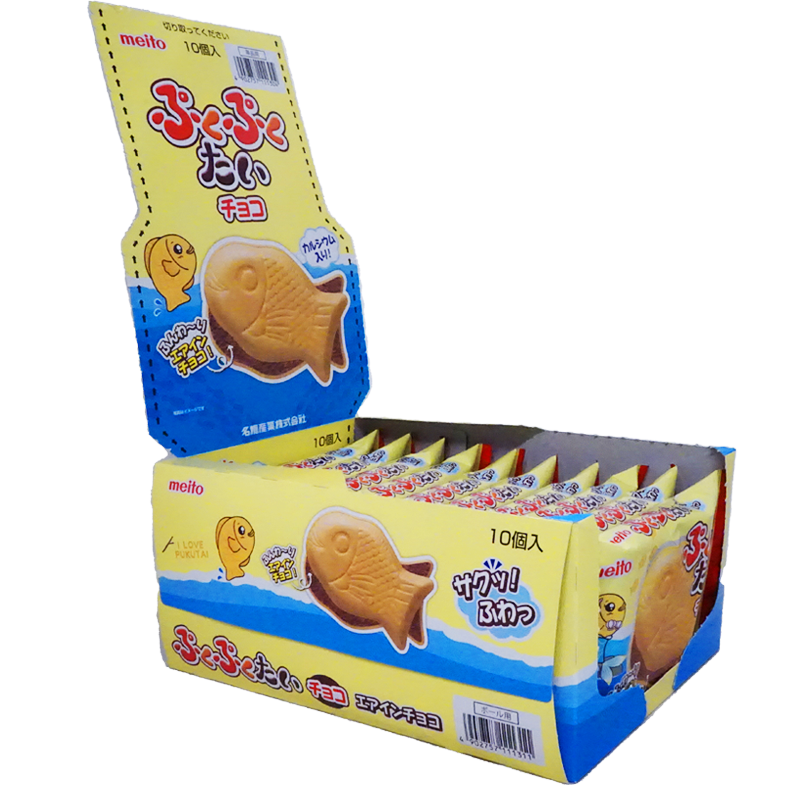 Meito Taiyaki Wafer Cracker with Chocolate Cream Filling 16.5g