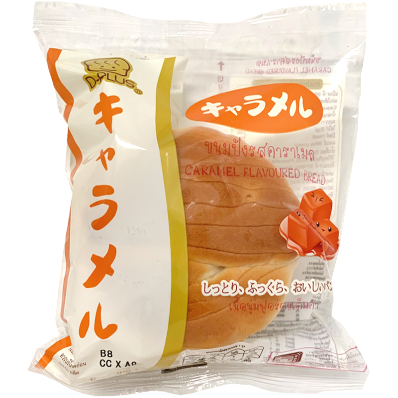 The package features an inviting design with warm caramel tones and clear images of the delicious wheat cake. The front highlights the product's caramel flavor and showcases the cake's soft texture, making it irresistible to anyone looking for a tasty treat.