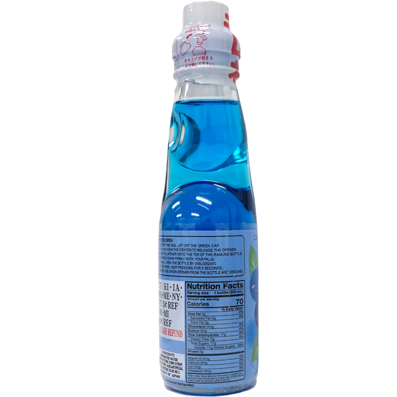 Back of bottle which has nutrition label and ingredients