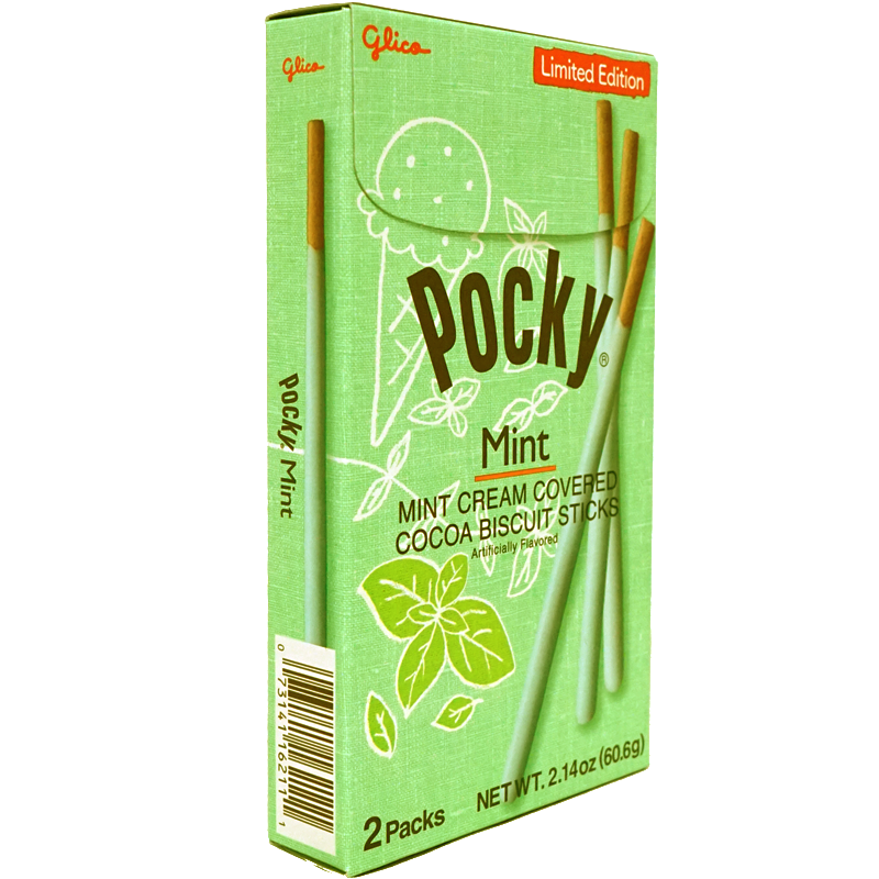 Glico Pocky Chocolate Mint Flavor 2 Packs 60g