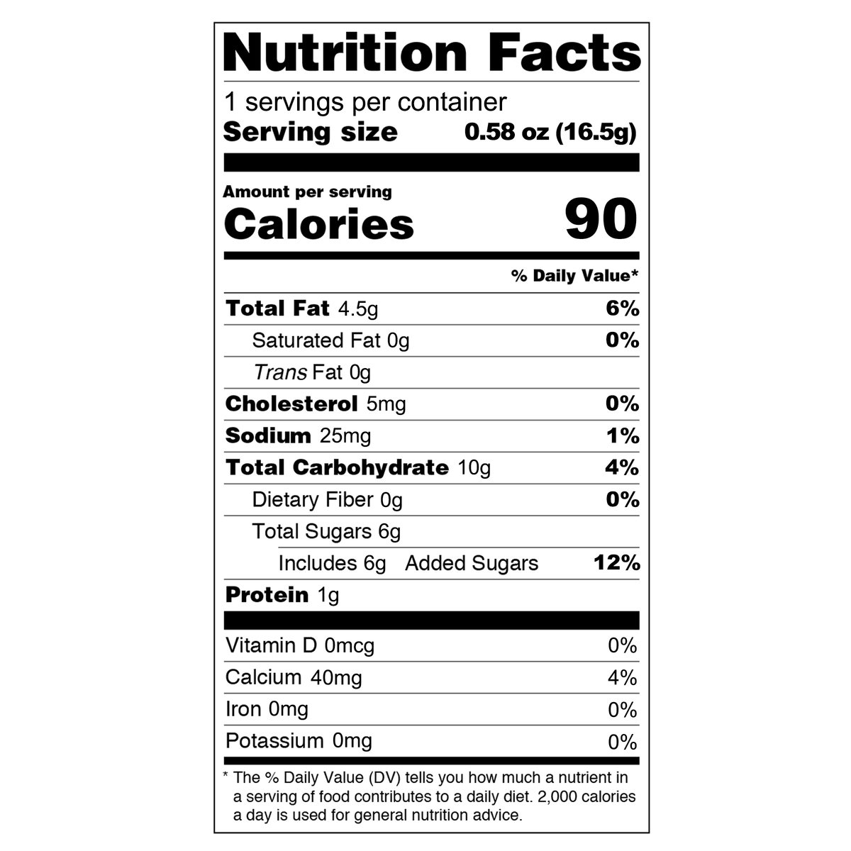 Meito Taiyaki Wafer Cracker with Chocolate Cream Filling 16.5g nutrition facts