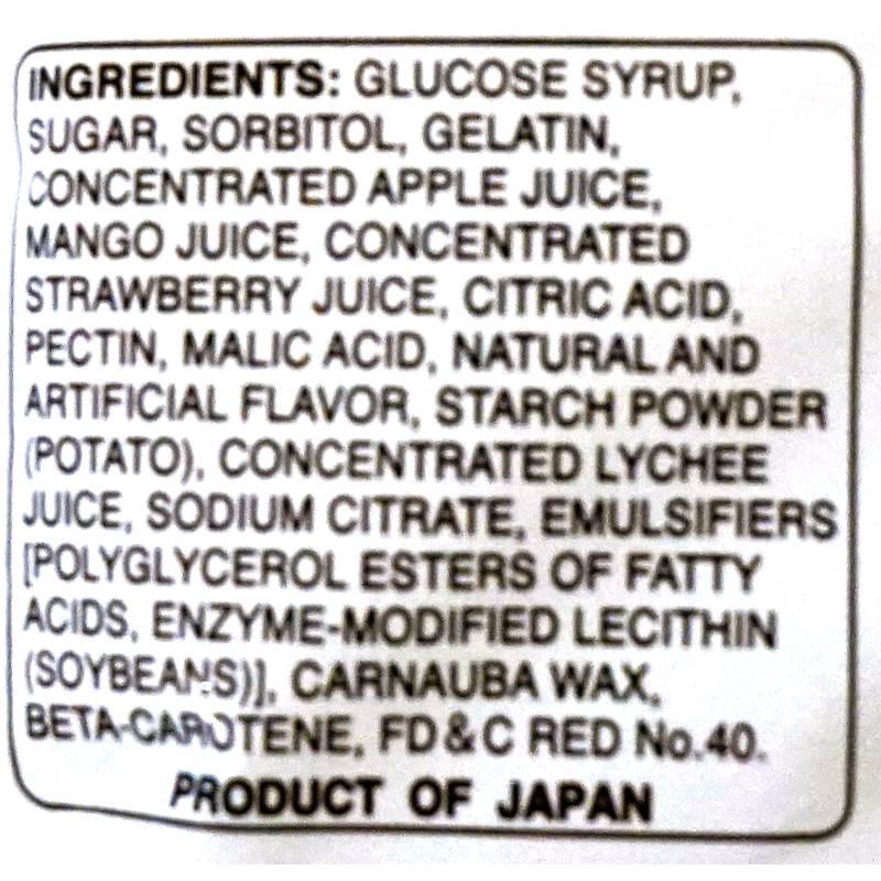 KASUGAI Fruit Gummy Candy Assorted Flavor 102g
