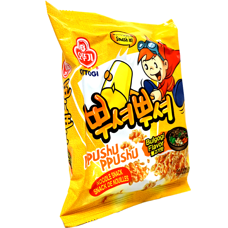 Ottogi Ppushu Ppushu Ramen Crackers  Bulgogi Flavor 90g